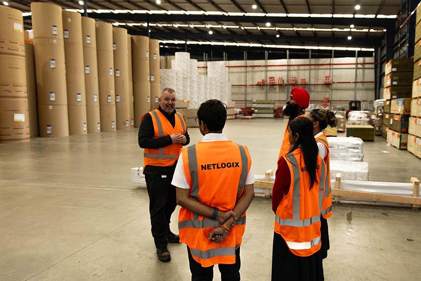 A photo displaying students during workplace experience at AUT