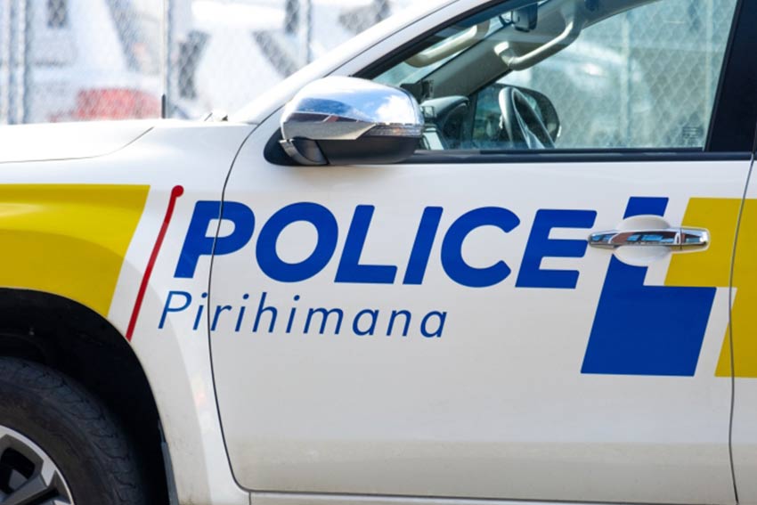 Close up of New Zealand police car for national police service and principal law enforcement agency of NZ Aotearoa