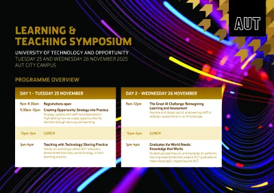 symposium schedule